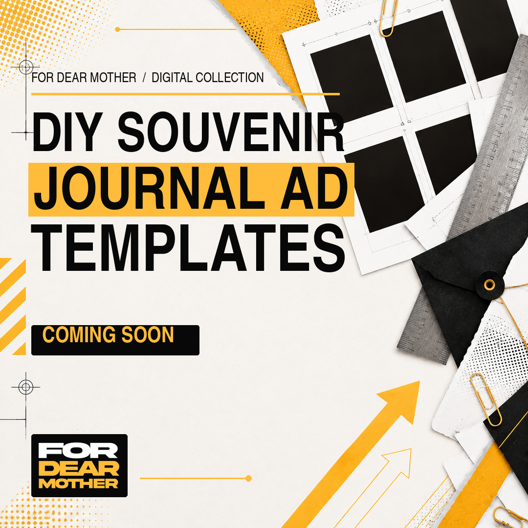 DIY Souvenir Journal Ad Templates